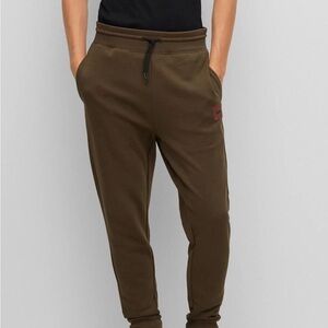 Hugo Boss Olive Green Drawstring Joggers